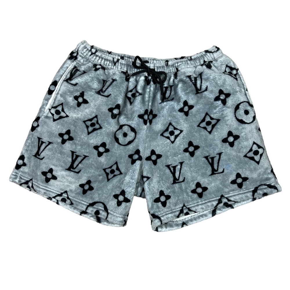 Louis Vuitton Throw Blanket Made Into Shorts